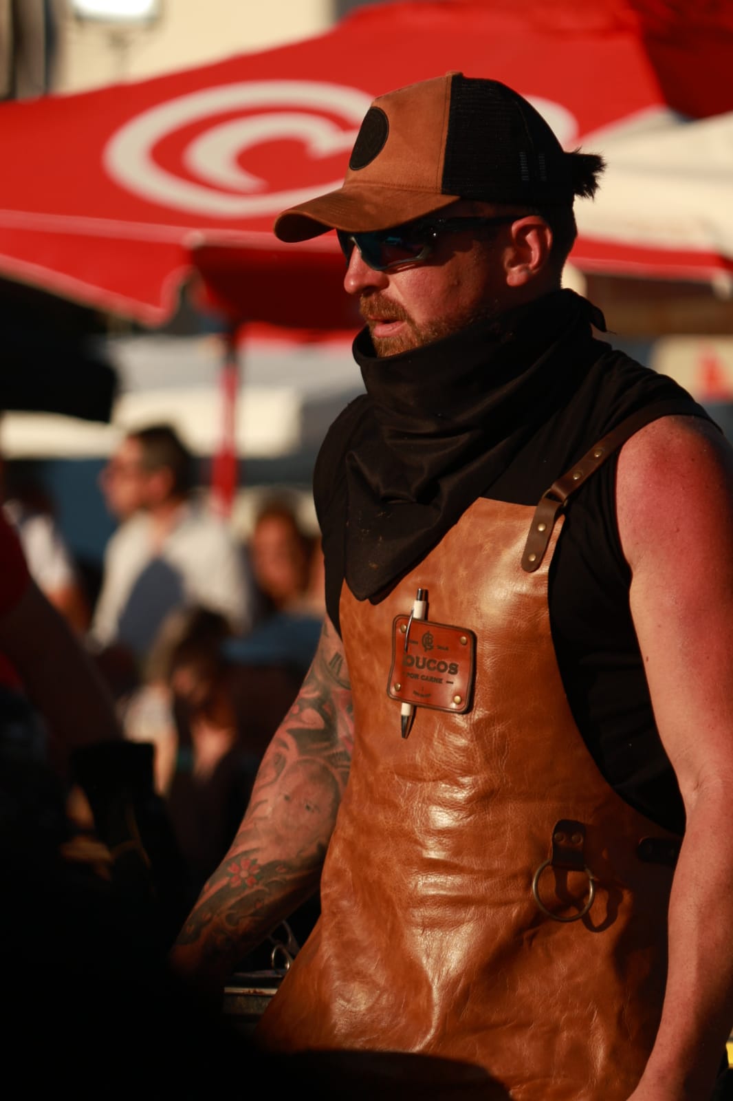 Chef cocinando en Holy Meat Festival